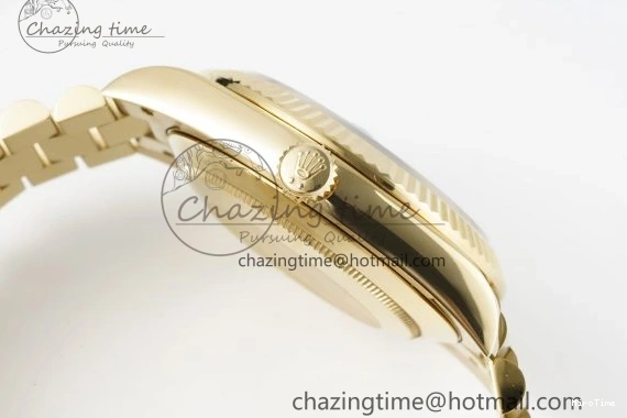 MiroTime 1229 Day Date 40 228238 YG JDF 1:1 Best Edition Green Dial on YG Bracelet VR EyeCatching 2245